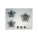 TGC TRTB53ST-G(WR) 64厘米 嵌入式三頭煤氣爐 (白色玻璃)